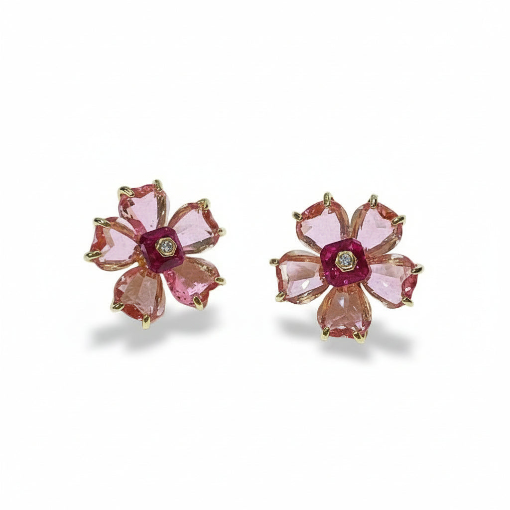 Floral Crystal Jewelry Set