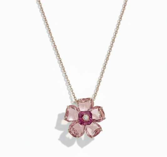 Floral Crystal Jewelry Set