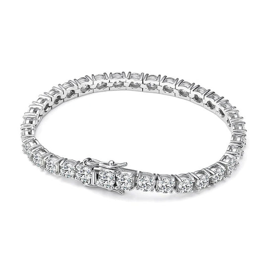 Diamond bracelet on a white background